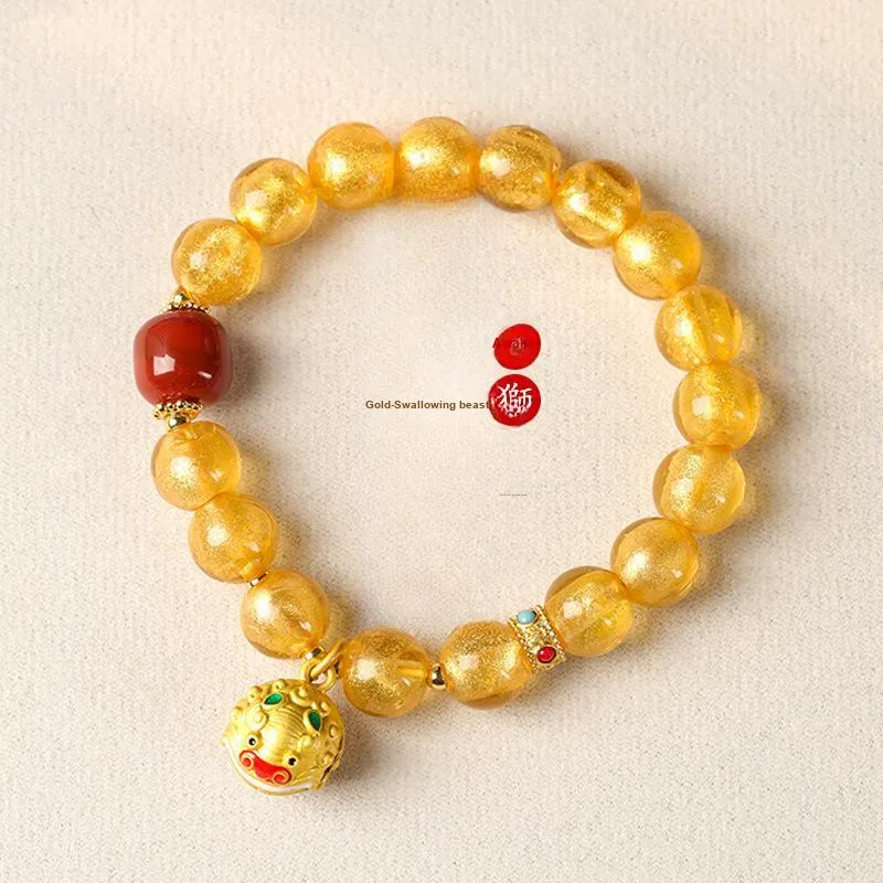 WJT Colored Glaze Jade Bracelets Unisex-1