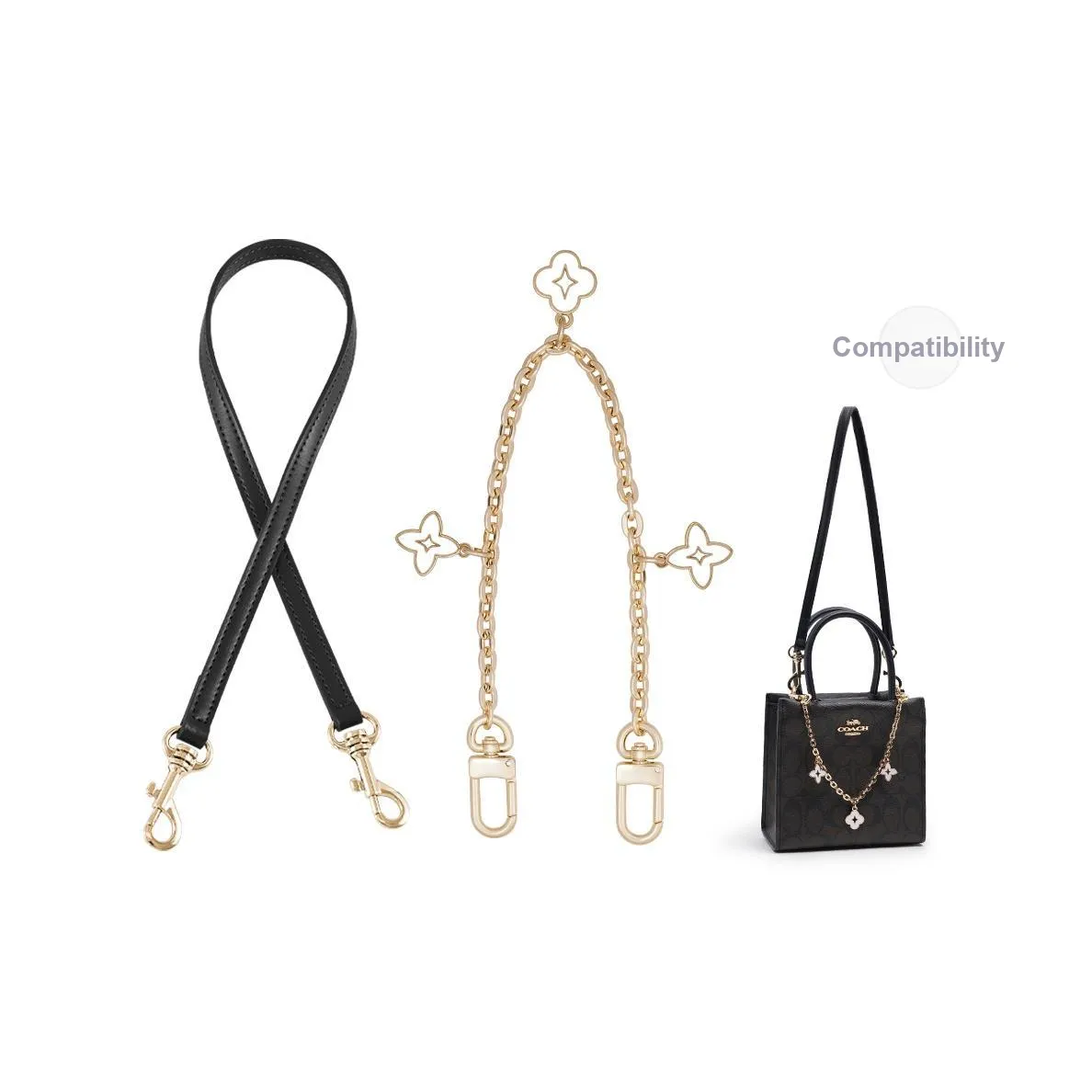 Lan Bao Fan Металл Сплав Микрофибра Сумка Ремень Женский Золотой