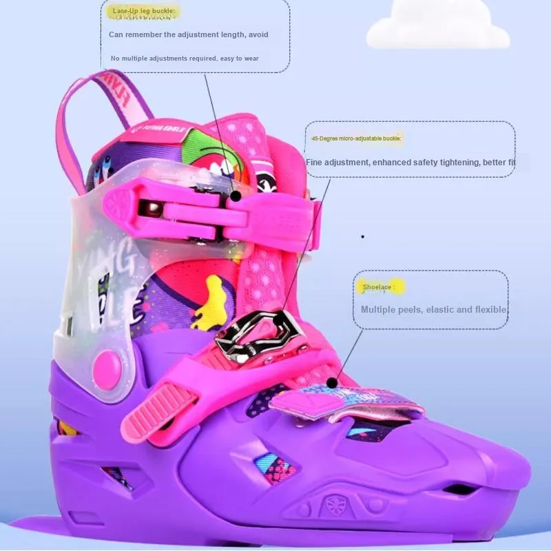 FLYING EAGLE Inline Skates Kids' Pink Purple-5