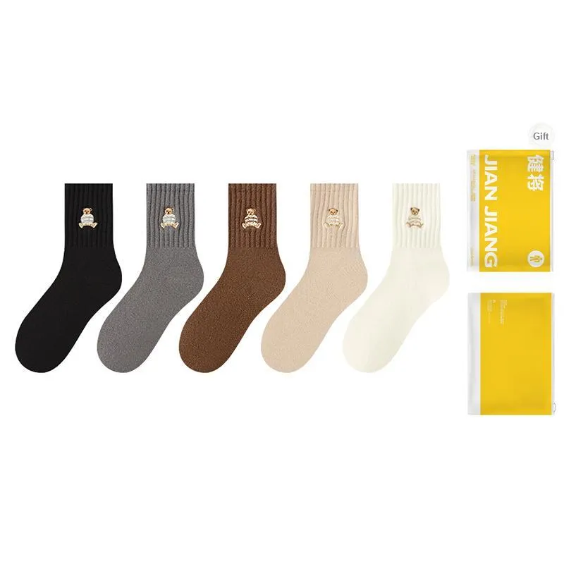 Master Mid Calf Socks Women's Shopping Bag 5 Pack-8