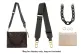 (Green Canvas 79-118cm Shoulder Strap) 26-Piece Toiletry Bag Set