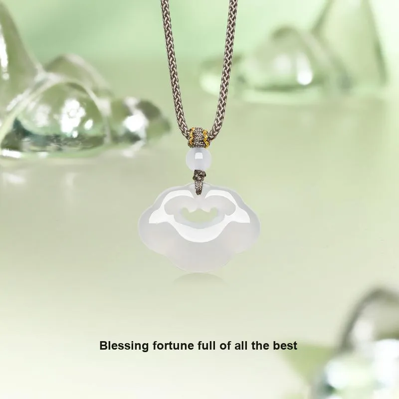ZHOU LIU FU Chalcedony Necklaces Unisex-1