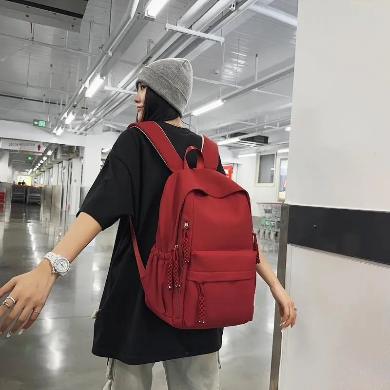 Alcohol Dragon Nylon Backpack Regular Unisex Multicolor-22