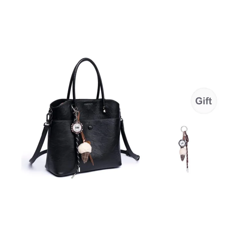 GELANDAI Vegetable Tanned Cow Leather Handbag, Shoulder Bag, Crossbody Bag Regular Women's Coffee/Black-7