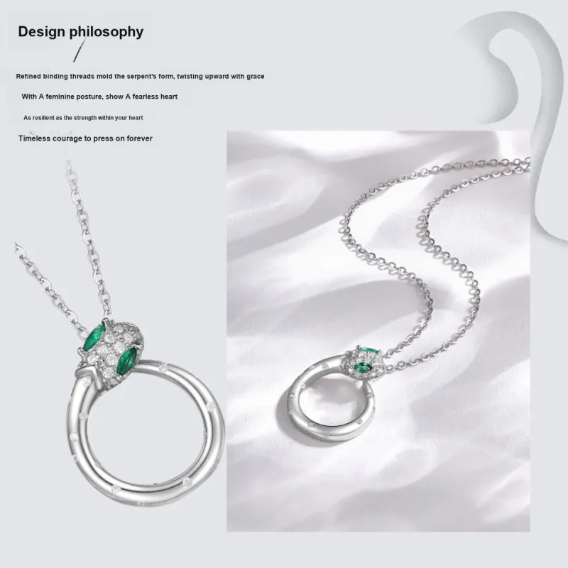 LAOMIAO S925 Silver Necklaces Women's-4