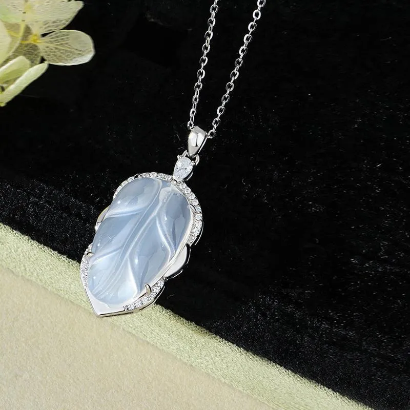 Long Fu Chalcedony Necklaces Women's-1