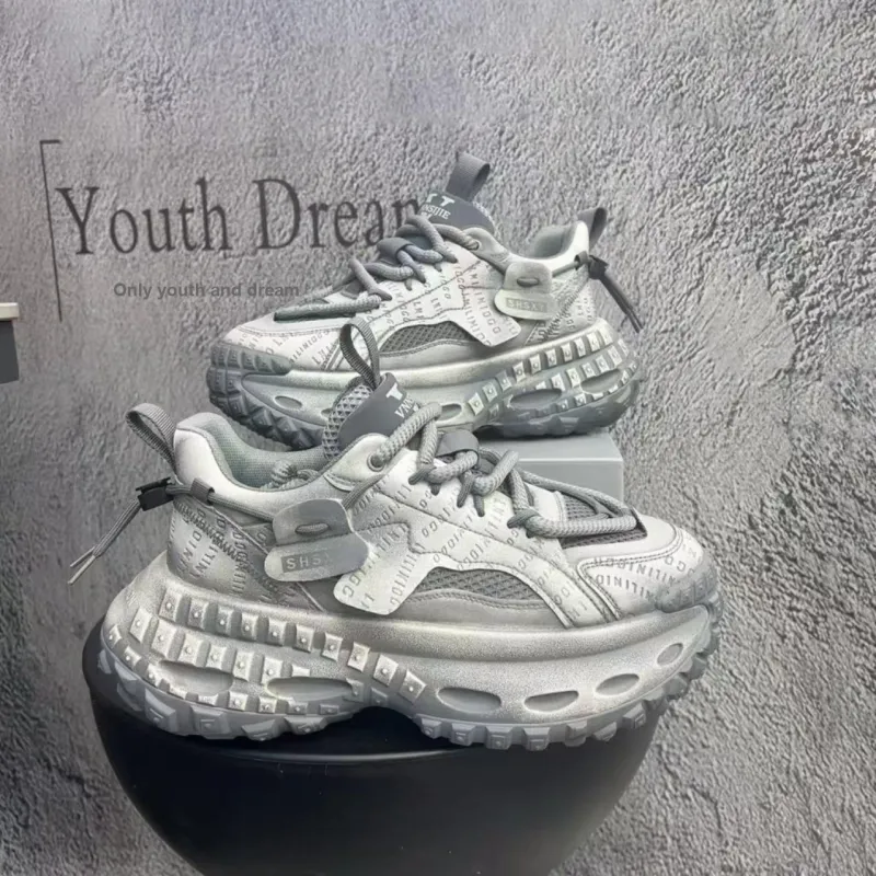 VNNSIJIE x Banas Low Top Chunky Sneakers Men's-5