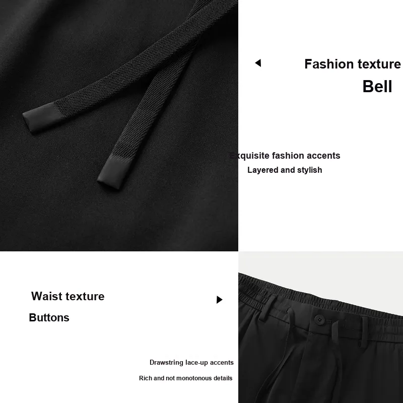 ARTSDON Casual Pants Men Black-3