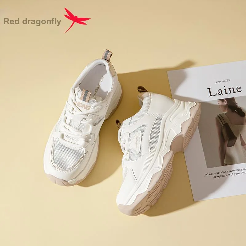 RED DRAGONFLY Low Top Chunky Sneakers Women's-5