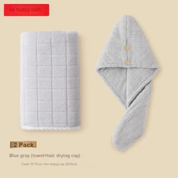 Drizzle Hair Drying Cap Two Piece Set