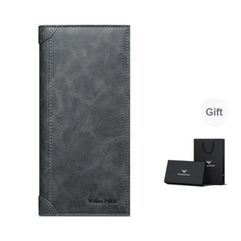 WilliamPOLO Synthetic Leather Long/Cropped Wallet Leather Card Holder Regular Men's Multicolor