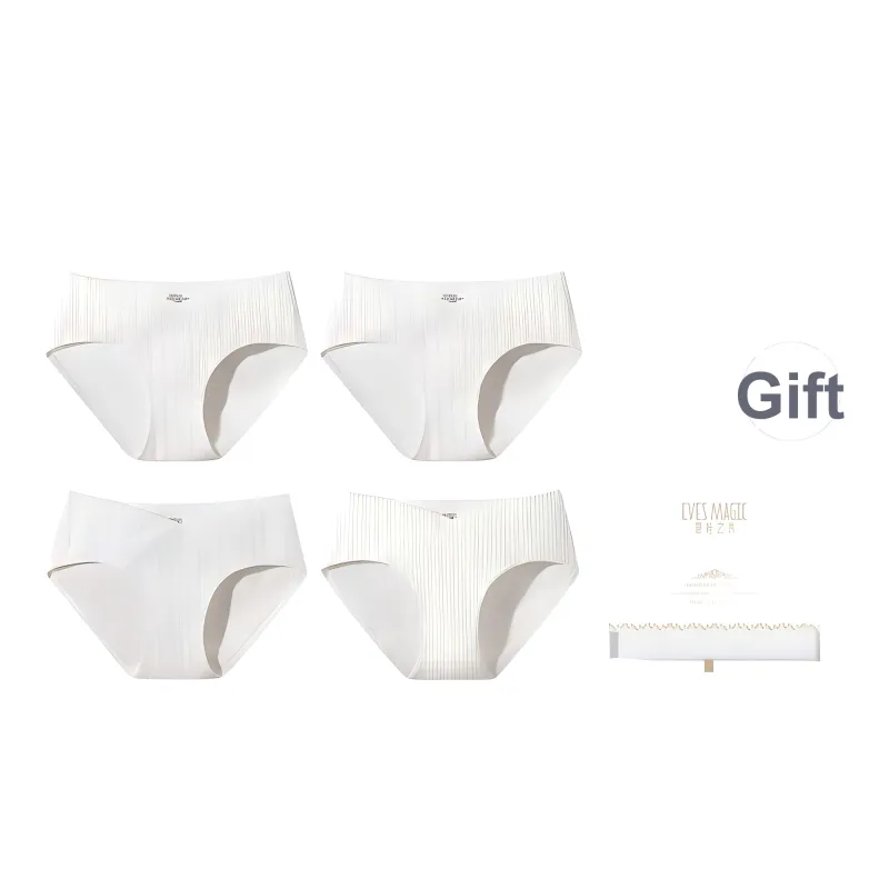 XIA.WA.ZHI.XIU Underpants Women's Shopping Bag 4 Pack-0
