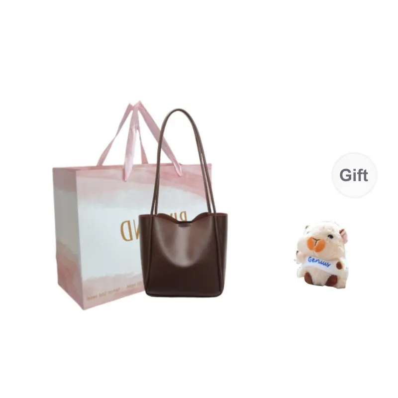 TOUTSEUL YOLO PU Shoulder Bag Women's Brown/Coffee/Black/White-7