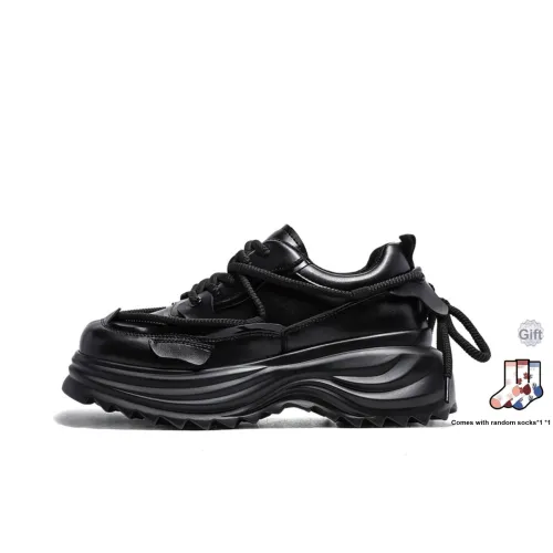 BUFFALO BOUND Черный воин Slip-resistant Abrasion-resistant Low Top Footwear Slip-resistant Abrasion-resistant Unisex Black