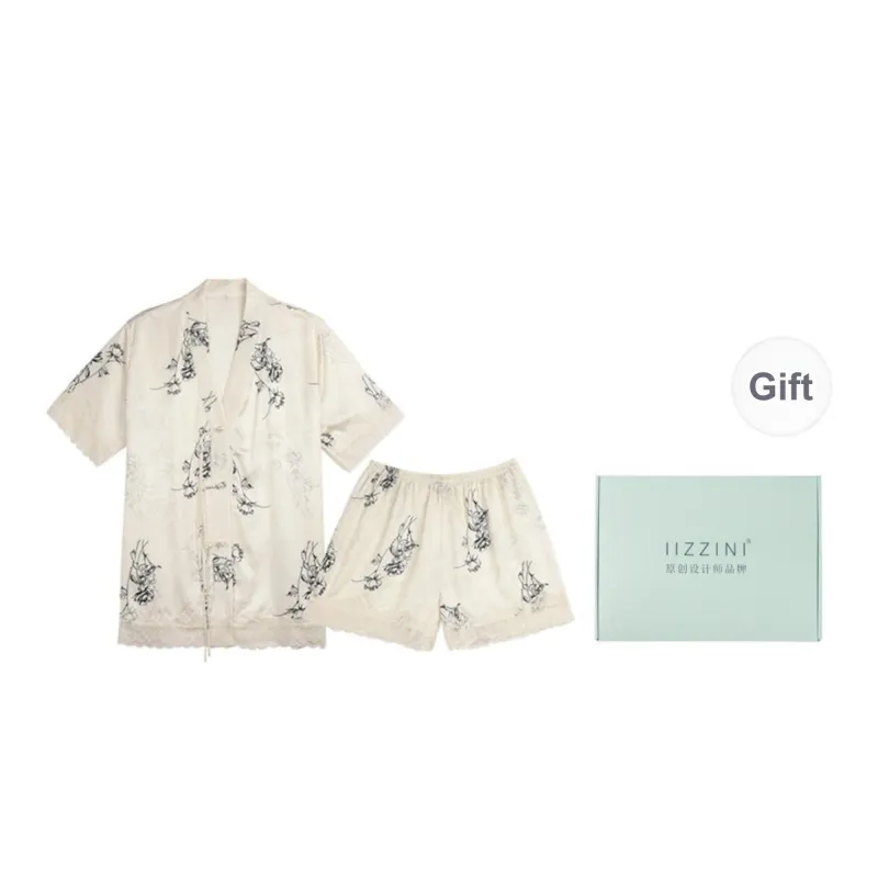 IIZZINI Pajama Set Women's Beige-1