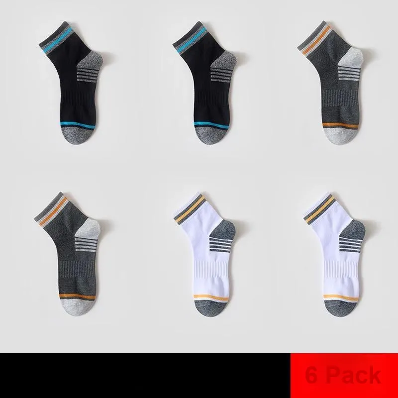 H YXIANG Mid Calf Socks Unisex 6 Pack-5