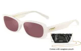 Iridescent Frame with Wine Red Lens