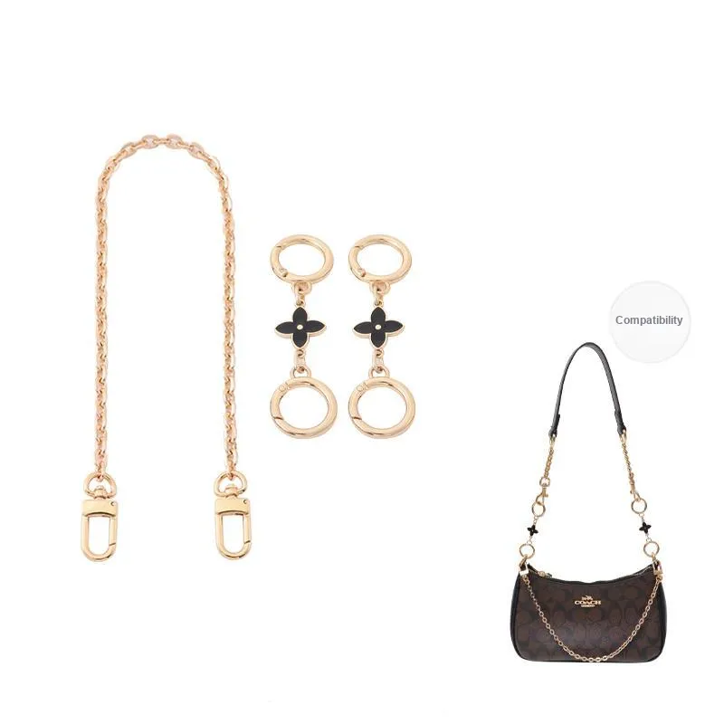 Gloya Alloy Decorative Chain Bag Accessory Women's Gold Tone-32