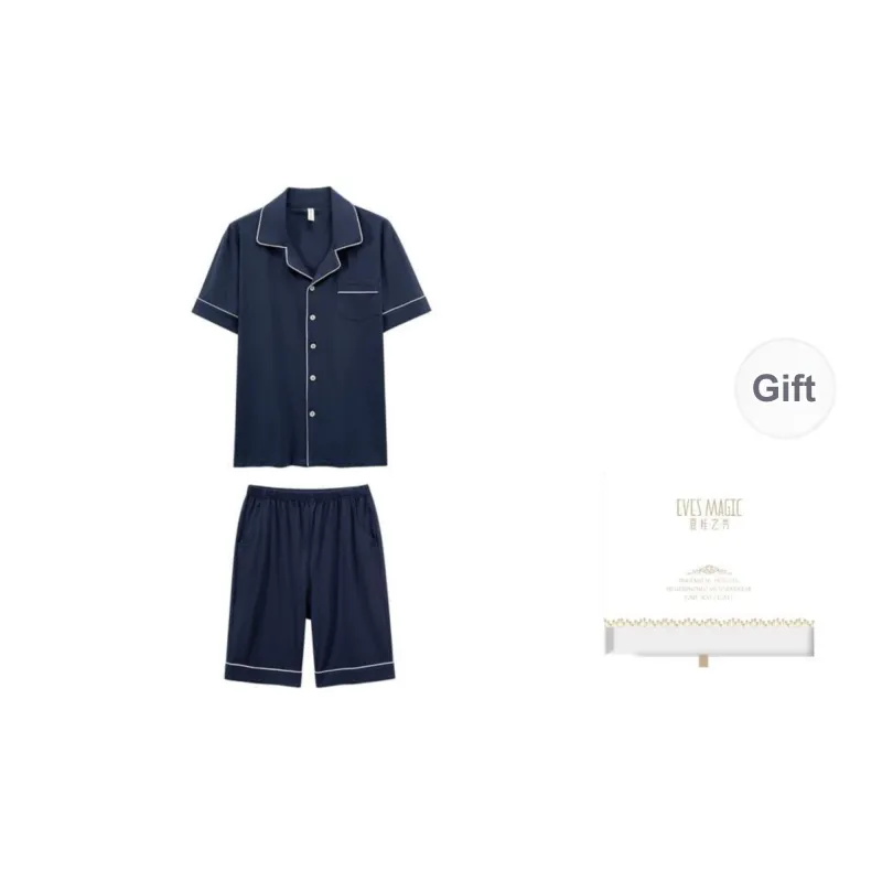 XIA.WA.ZHI.XIU Pajama Set Men's Two Piece Set-35