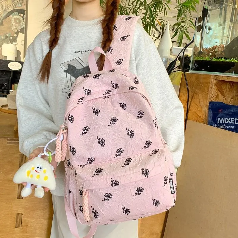XIANGSU Nylon Backpack Women's Multicolor-5