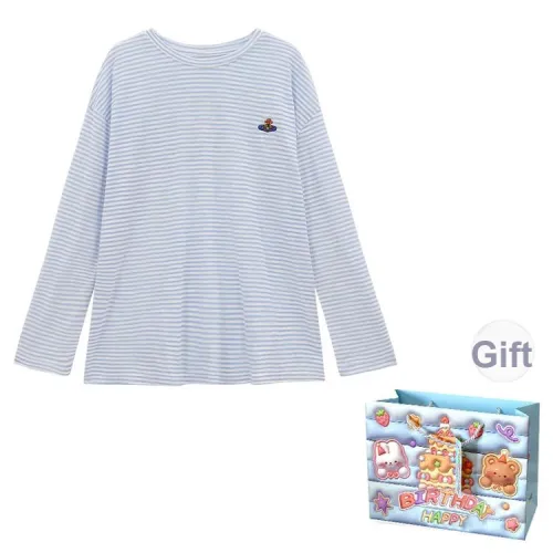 Gentle welcome T Shirts Women's Blue