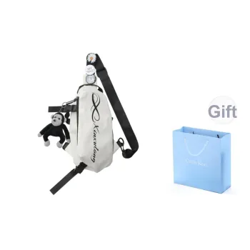 COLINS KEIRS Nylon Casual University Student Commute Sports Cycling Bag Sling Bag Regular Unisex White