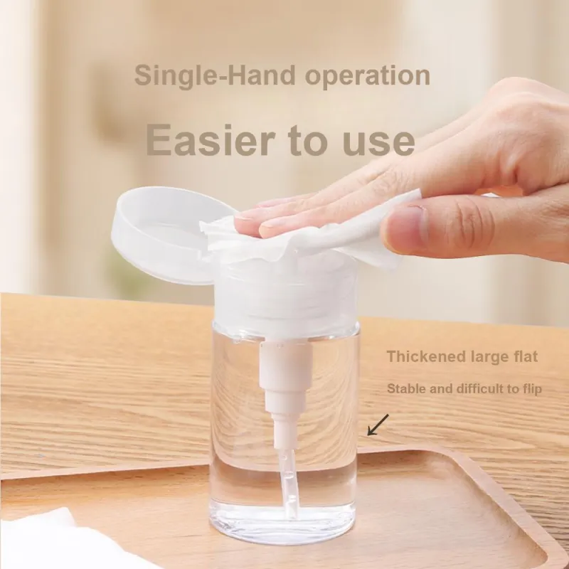 JIAOXUEFEI Push Button Travel Portable Cleansing Oil Toner Cosmetics Empty Bottle With Large Capacity-6