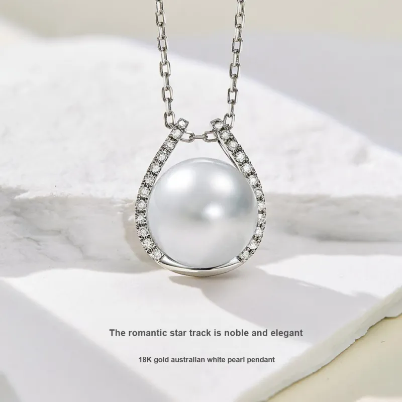 ME LUXE Pearl Pendant, Premium Feel Women's-4