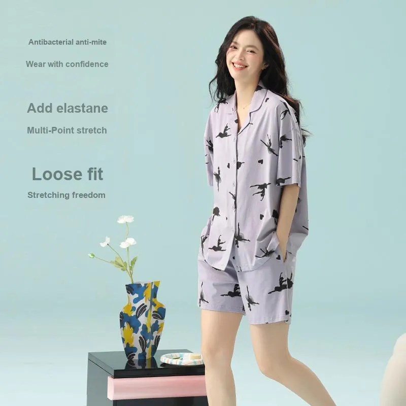 XIAFENYAN Pajama Set Women's Purple-1