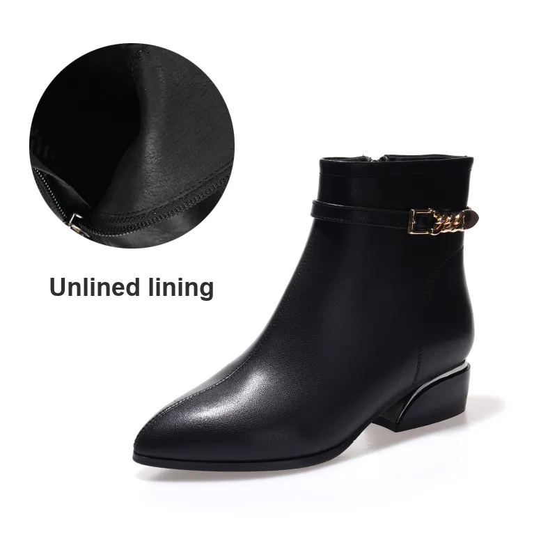 Devanro Ankle Boots Women's Black-4