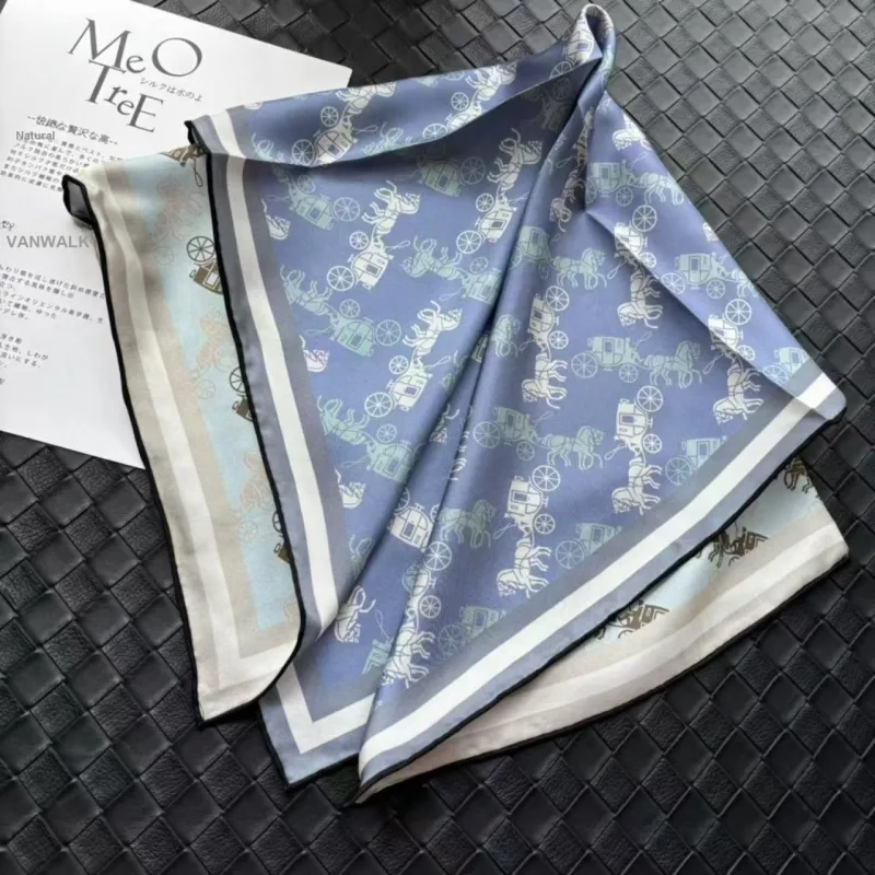 VINEY Silk Scarves Women's-5