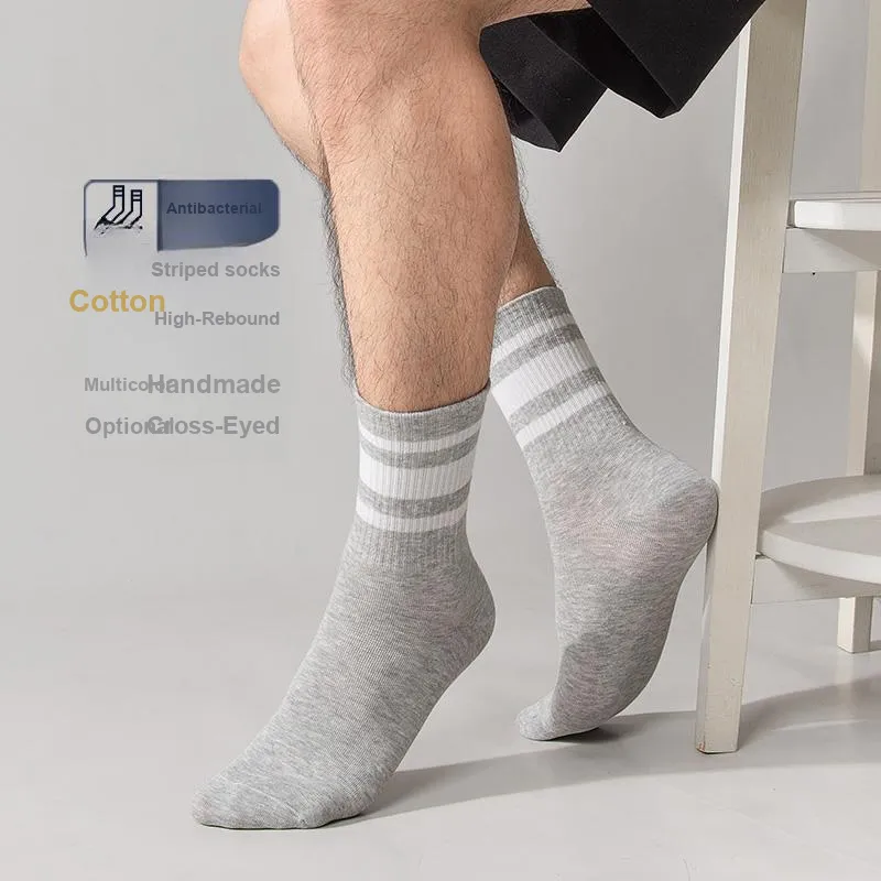 MIIOW Mid Calf Socks Men's 4 Pack-16