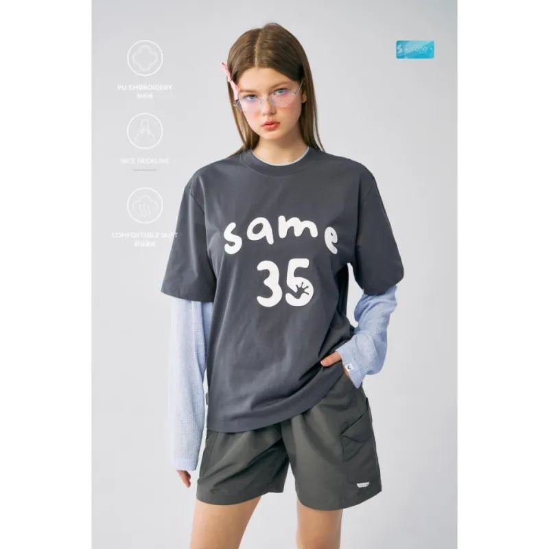 MYSAMESAME T Shirts Unisex Dark Gray In Stock-6