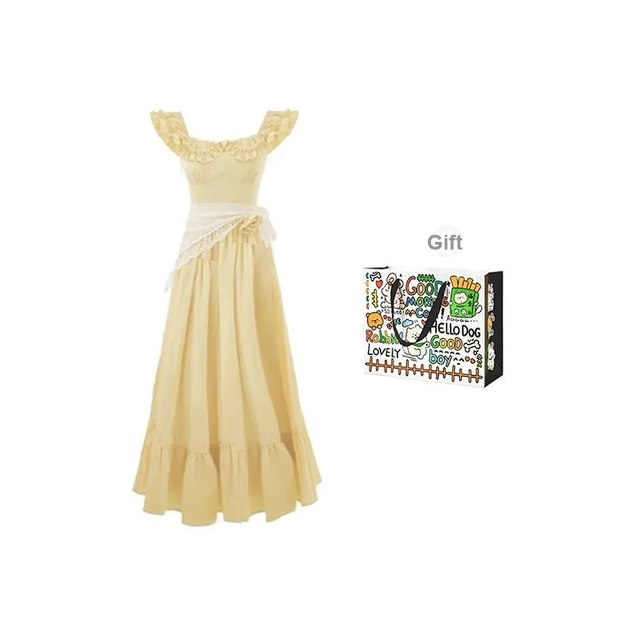 BVODE Slip Dress Women's Yellow