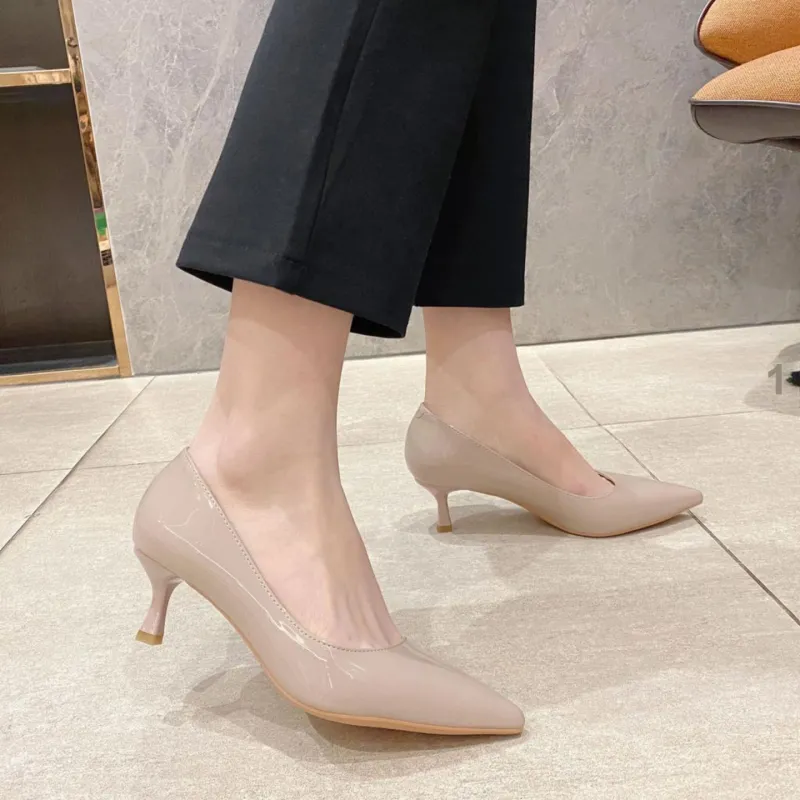 Zubumei Slim Heel High Heels 5.5cm Women's-5
