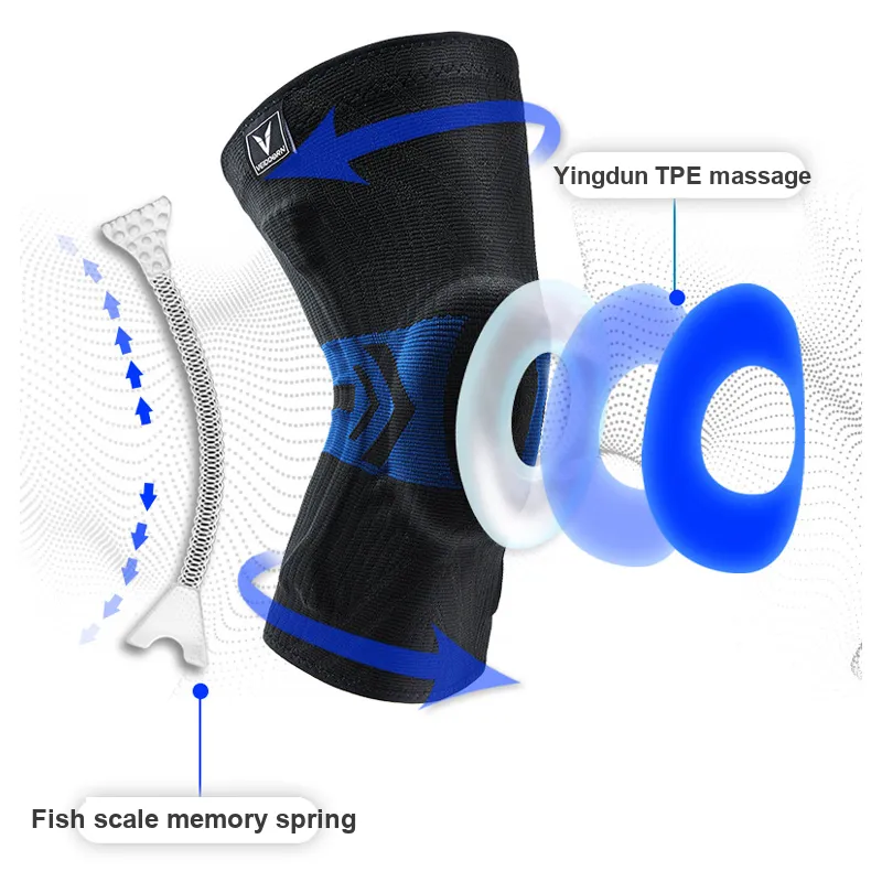 VEIDOORN Knee Pads Fitness Hiking Volleyball Mountaineering Basketball Net Ball Badminton Soccer Running Cycling Unisex-10