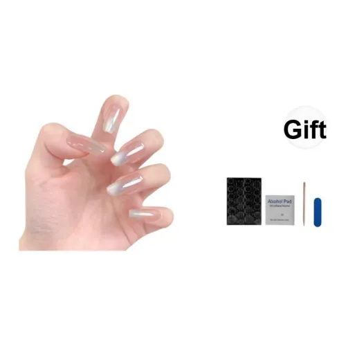 OUYUJI Ручной Готовый товар Съемный False Nail Миндаль Средний Staircase Овал Кожа Smudge