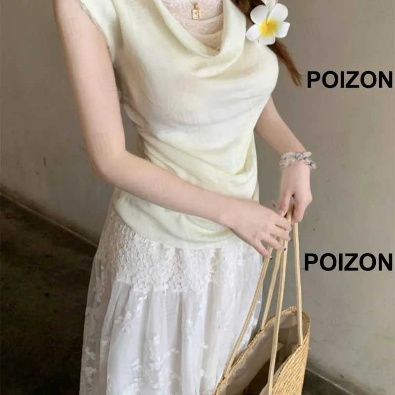 DOKZB T Shirts Women's Apricot-2