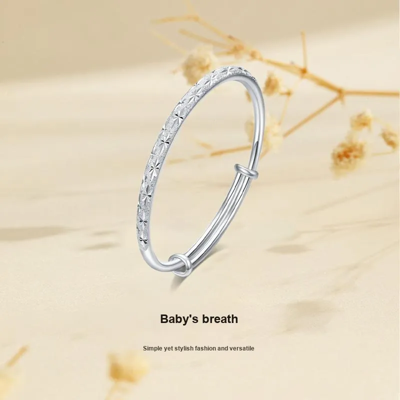 MISS TOOYA Sterling Silver Bangles Women's Mom-1