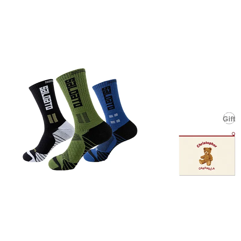 Caramella Basketball Socks Men's Shopping Bag Combo Set-9