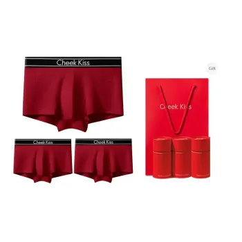 Cheekkiss Underwear Gift Boxes Men's 4 Pack Red