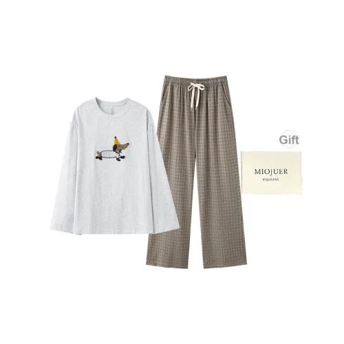 MIOJUER Пижамный комплект женский серый