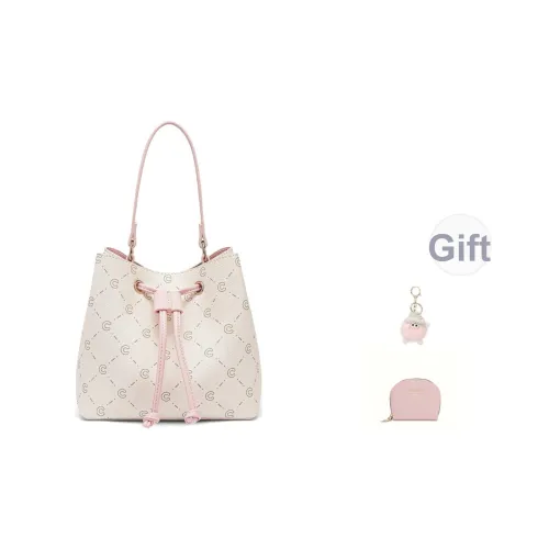 FAIRWHALE Сумка из синтетической кожи ведрообразной формы сумка через плечо стандартная женская розовая