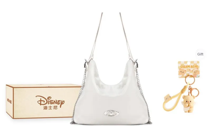 Disney Mickey Series PU One Shoulder/Backpack Unisex Black/Apricot-21