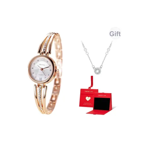 Clip Clop Кварцевый механизм Металлический ремешок Часы для женщин Многоцветный циферблат