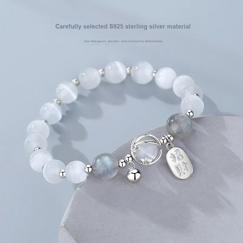 Regalrose Glass Cat Eye Bracelets Women's-1