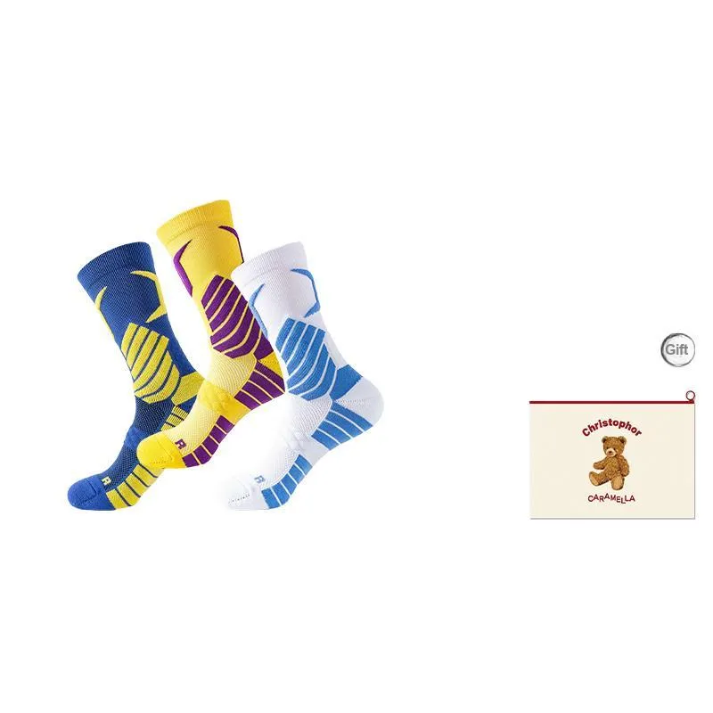Caramella Basketball Socks Men's Shopping Bag Combo Set-8