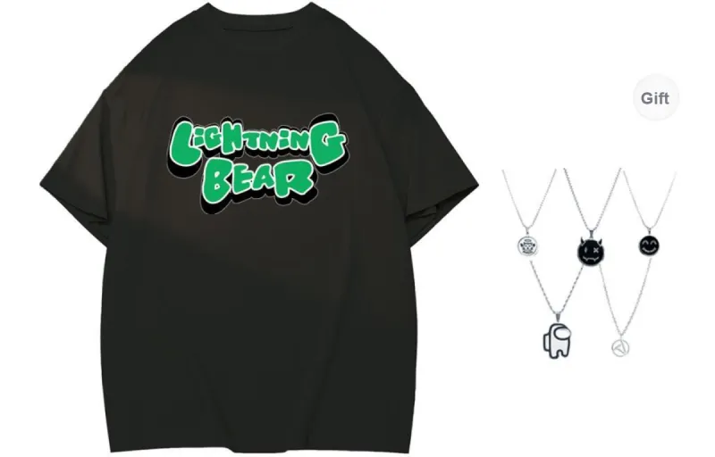 LIGHTNING BEAR T Shirts Unisex-0