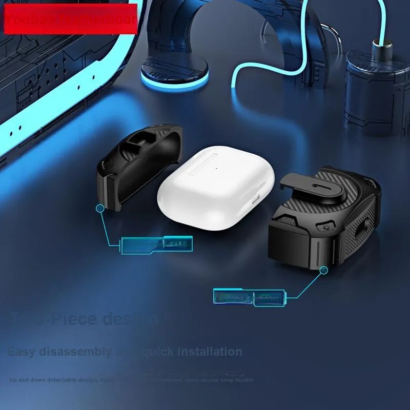 Yoobao Compatibility AirPods 1/2/AirPods Pro2/3/4 TPU Lock Design Headphone Cases-5