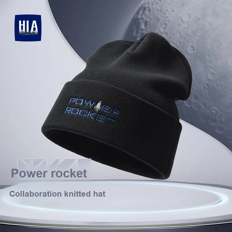 HLA Sheep Wool Knitted Hat Unisex-21